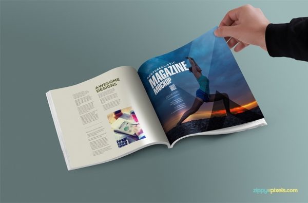Free-Square-PSD-Magazine-Mockup